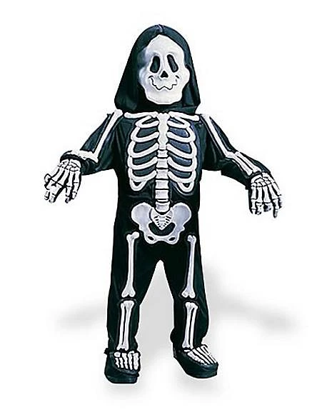 Toddler Totally Skelebones One Piece Costume 1 Toddler Totally Skelebones One Piece Costume