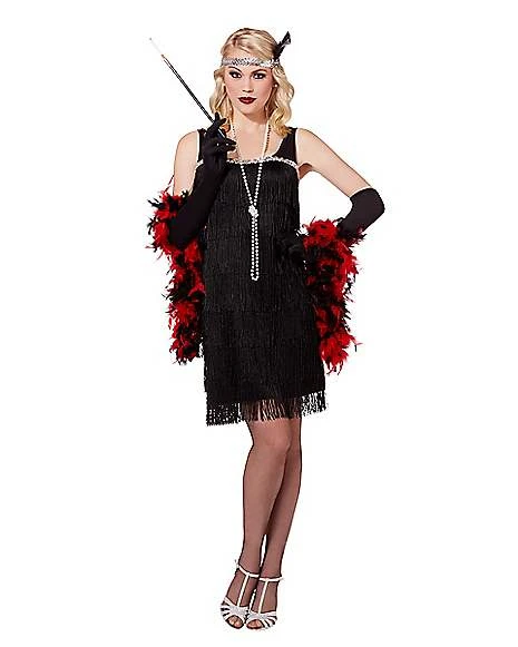 Adult Black Flapper Costume 1 Adult Black Flapper Costume
