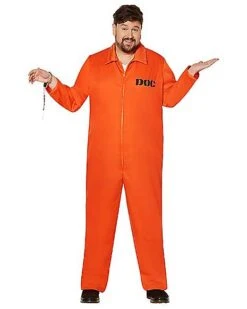 Adult Department Of Corrections Prisoner One Piece Costume -Holiday Discount Store 00580803 e