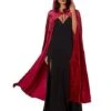 Burgundy Hooded Cape