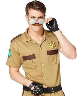Adult Sergeant Short Pants Cop Costume 6 Adult Sergeant Short Pants Cop Costume -Holiday Discount Store 01248533 c