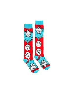 Thing 1 And 2 Knee High Socks - Dr. Seuss