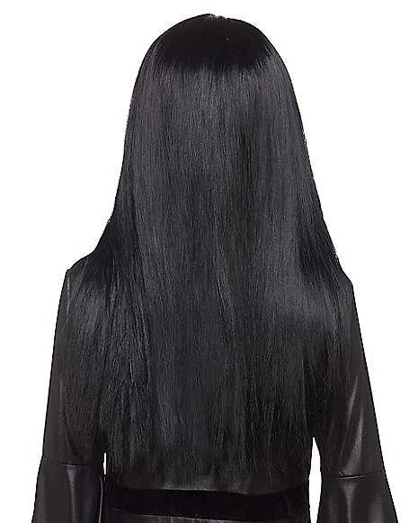Kids Black Witch Wig 2 Kids Black Witch Wig - Image 2