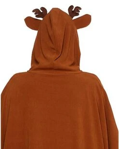 Adult Faux Fur Deer Poncho -Holiday Discount Store 01358878 c