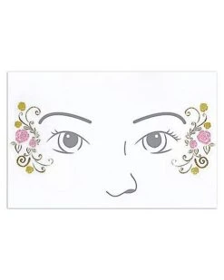 Kids Belle Face Decal - Beauty And The Beast