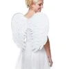 White Velvet Angel Wings