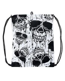 Realistic Skull Cinch Bag