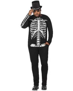 Long Sleeve Skeleton T Shirt