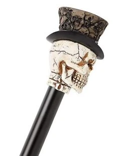Top Hat Skeleton Staff -Holiday Discount Store 01403518 c