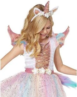 Kids Rosy Unicorn Costume -Holiday Discount Store 01412121 c
