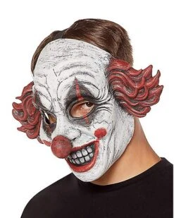 Happy Clown Half Mask -Holiday Discount Store 01429166 c