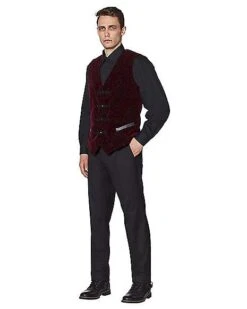 Velvet Victorian Vampire Vest 6 Velvet Victorian Vampire Vest -Holiday Discount Store 01437722 c