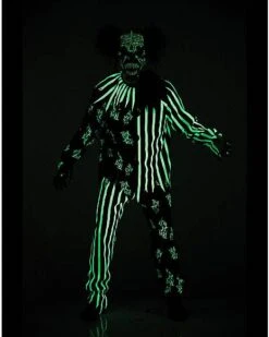 Kids Glow In The Dark Chaos Clown Costume -Holiday Discount Store 01440726 c