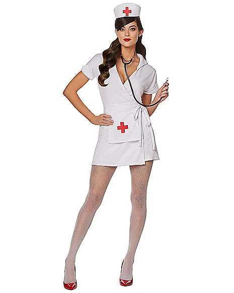 Adult Classic Nurse Costume 2 Adult Classic Nurse Costume - Image 2