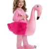 Toddler Faux Fur Flamingo Ride-Along Costume