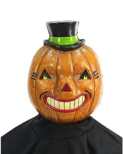 Vintage Pumpkin Half Mask 6 Vintage Pumpkin Half Mask -Holiday Discount Store 01471630 c