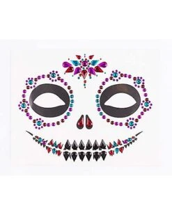 Sugar Skull Face Decal -Holiday Discount Store 01474741 c