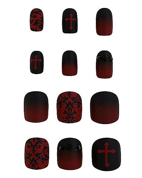 Kids Twilight Press On Vampire Nails 2 Kids Twilight Press On Vampire Nails - Image 2