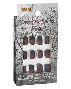 Kids Twilight Press On Vampire Nails 6 Kids Twilight Press On Vampire Nails -Holiday Discount Store 01486901 c