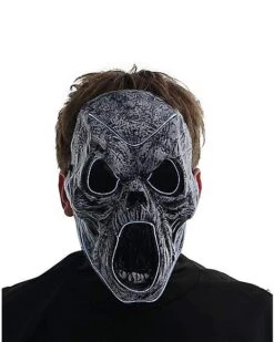Light-Up EL Wire Wailing Spirit Half Mask