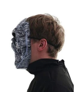 Light-Up EL Wire Wailing Spirit Half Mask -Holiday Discount Store 01488154 f