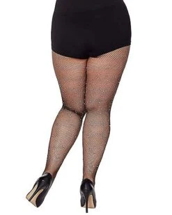 Fallen Angel Rhinestone Fishnet Stockings -Holiday Discount Store 01490119 b