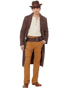 Adult Brown Trench Coat -Holiday Discount Store 01492560 a