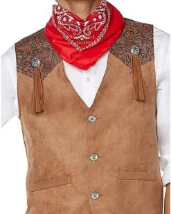 Adult Western Cowboy Plus Size Costume Kit -Holiday Discount Store 01492743 e