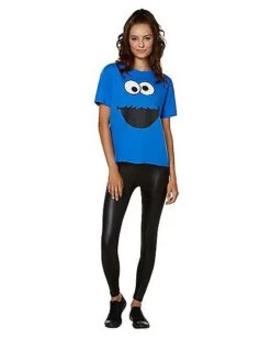 Adult Cookie Monster T Shirt - Sesame Street -Holiday Discount Store 01496322 d