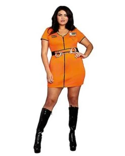 Adult Locked Up Prisoner Plus Size Costume