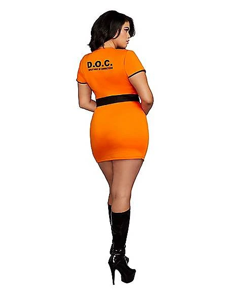 Adult Locked Up Prisoner Plus Size Costume 2 Adult Locked Up Prisoner Plus Size Costume - Image 2