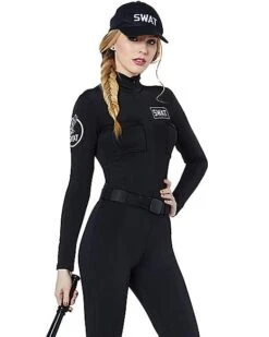Adult Swat Catsuit Plus Size Costume -Holiday Discount Store 01512110 c