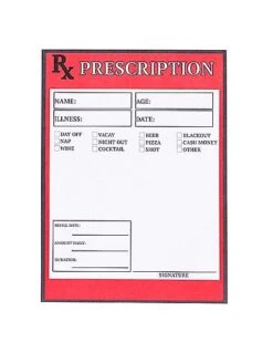 Rx Prescription Notepad