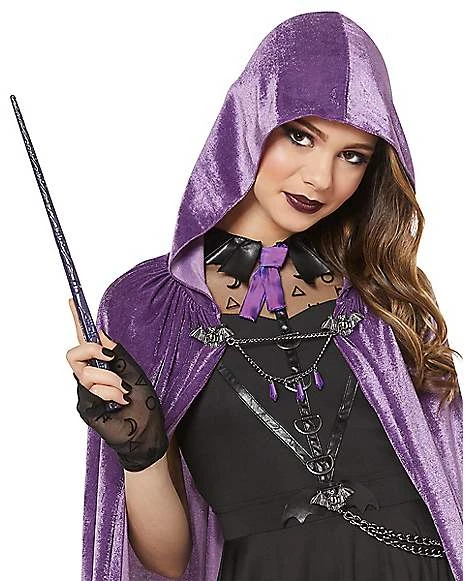 Kids Coven Academy Hooded Cloak - Deluxe 3 Kids Coven Academy Hooded Cloak - Deluxe - Image 3