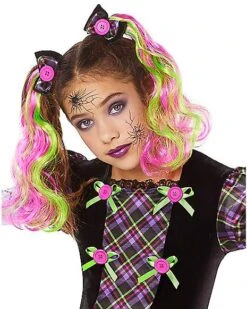 Kids Neon Broken Doll Costume -Holiday Discount Store 01524081 c