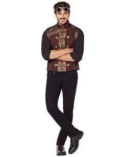 Brown Steampunk Vest -Holiday Discount Store 01526474 c
