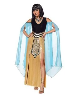 Adult Blue And Gold Cleopatra Costume