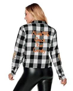 Adult Flannel Shirt - Trick 'r Treat -Holiday Discount Store 01532589 c