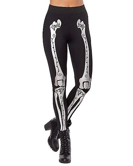 Adult Skeleton Leggings 1 Adult Skeleton Leggings