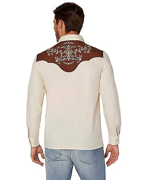 Adult Western Cowboy Shirt 2 Adult Western Cowboy Shirt - Image 2