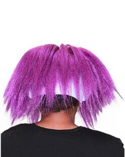 Purple Hair Clown Full Mask -Holiday Discount Store 01550540 c