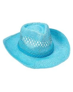 Blue Straw Cowboy Hat -Holiday Discount Store 01573013 c
