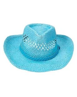 Blue Straw Cowboy Hat -Holiday Discount Store 01573013 d