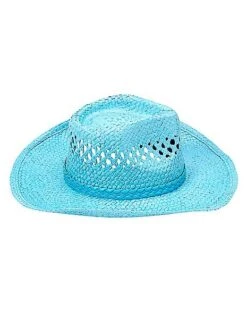 Blue Straw Cowboy Hat -Holiday Discount Store 01573013 f