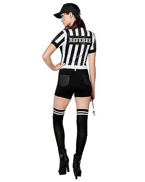 Adult Referee Romper Costume 2 Adult Referee Romper Costume - Image 2