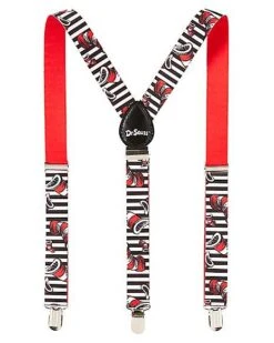 Cat In The Hat Suspenders - Dr. Seuss -Holiday Discount Store 01595164 c