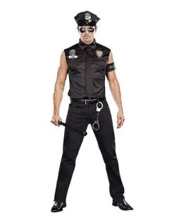 New Products 9 Adult Officer Handsome Police Costume