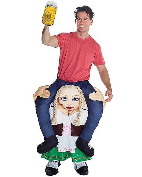 Oktoberfest Adult Beer Wench Piggyback Costume 1 Oktoberfest Adult Beer Wench Piggyback Costume