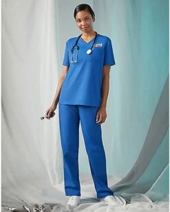 Adult Blue Medical Scrubs Costume
