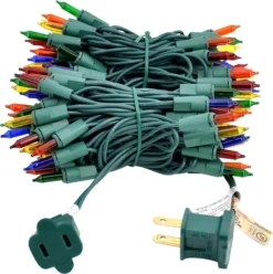 100 LED Multi Color Christmas Lights 19.35ft -Holiday Discount Store 100 Count Multi Color Christmas Lights 5 result 600x603 1